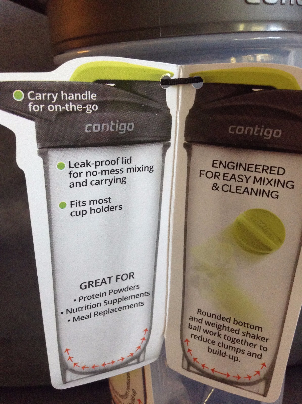 CONTIGO SHAKE & GO FIT SHAKER BOTTLE FOR SMOOTHIES/PROTEIN SHAKES 28 OZ – NEW