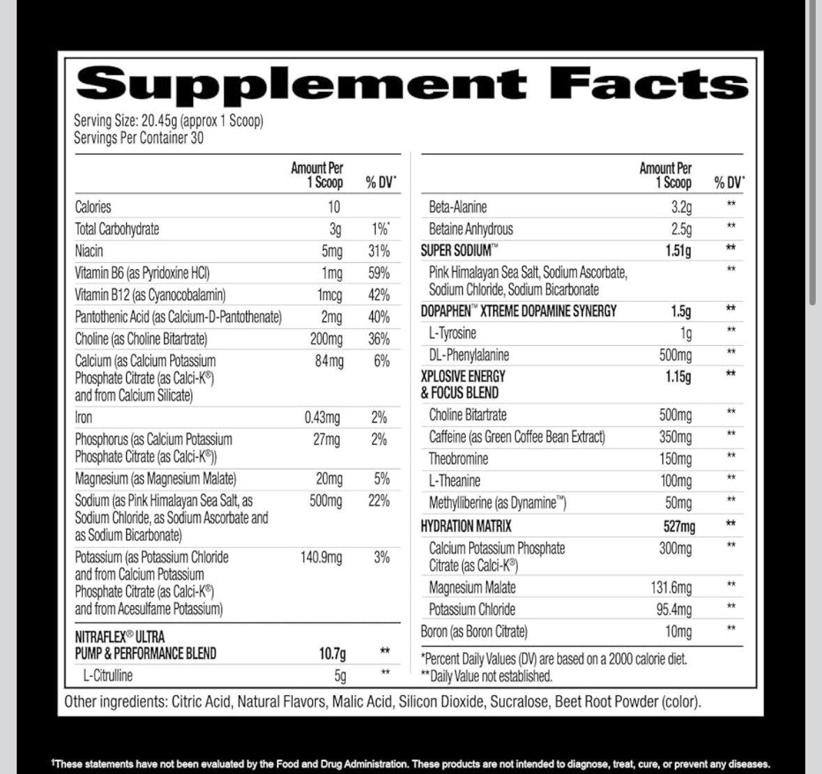 GAT SPORT Nitraflex Ultra Pre-Workout Supplement (30 Servings)