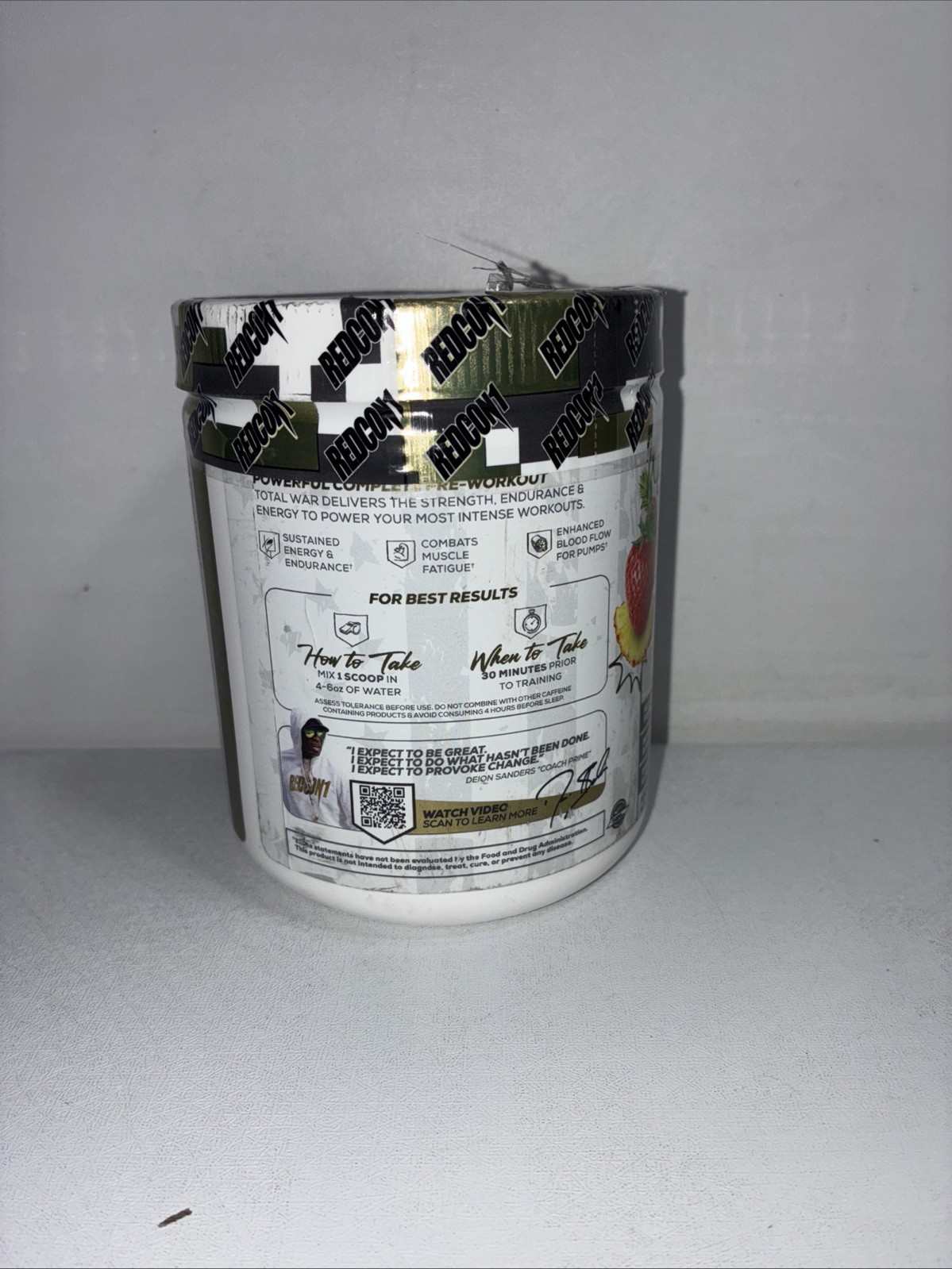 Sealed Total War Pre Workout, Primetime Punch, 30 Servings/ Slightly Damaged Ou