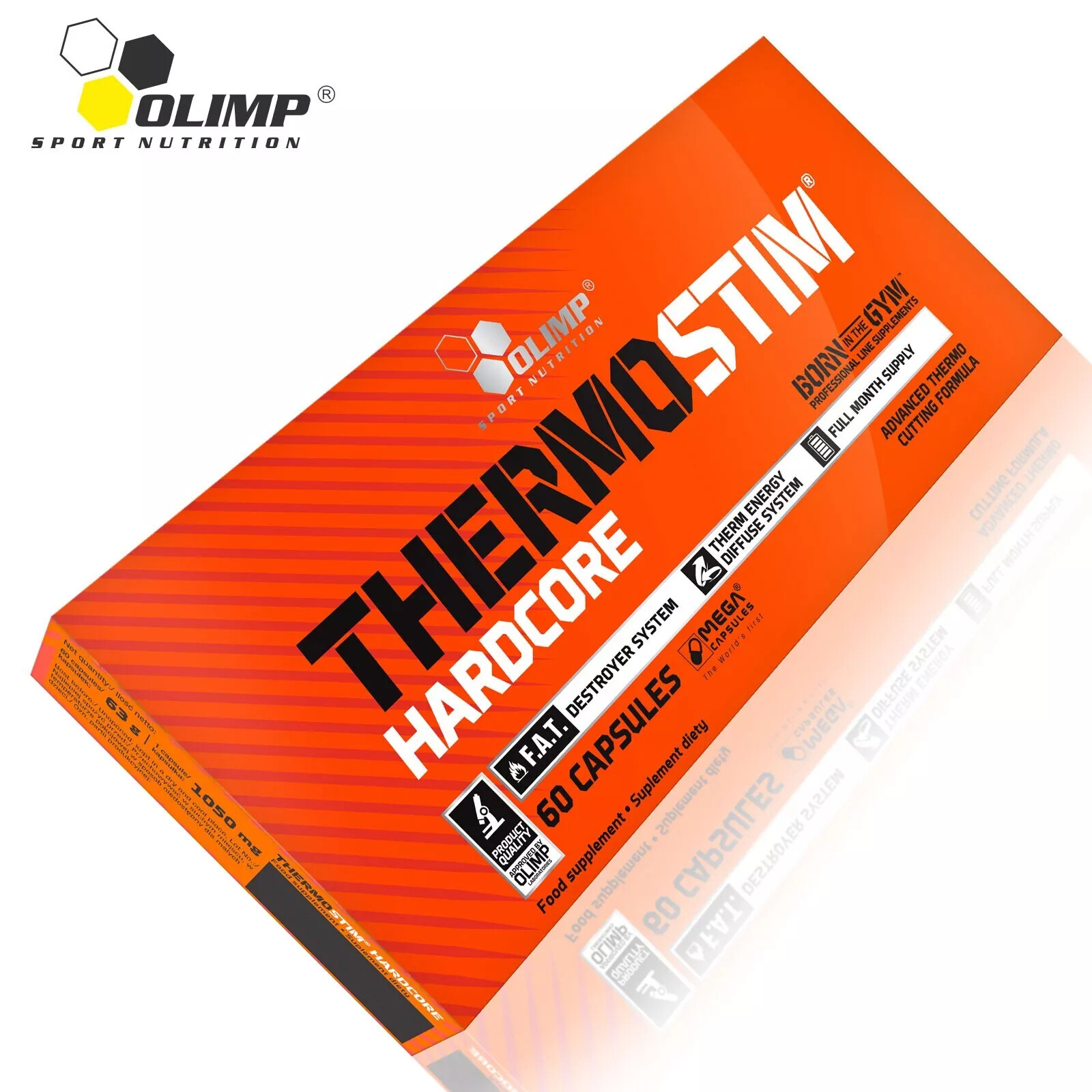 THERMO STIM HARDCORE- Thermogenic fat burner, ENERGY booster, slimming pills