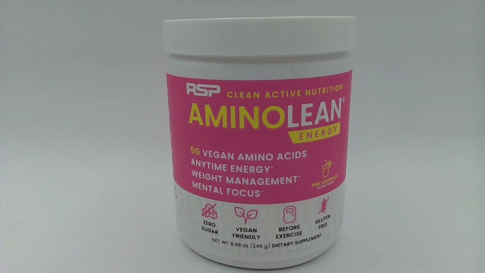 Rsp Nutrition Aminolean Energy Pink Lemonade 8.68oz