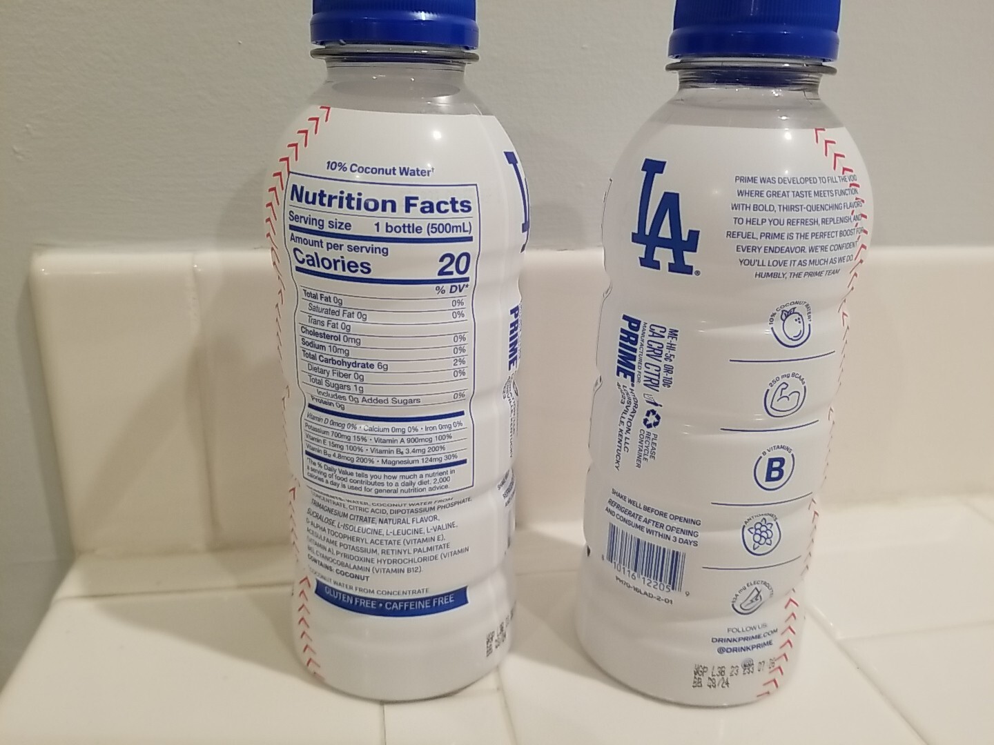 2 L.a. Dodgers Prime 77118695 Drink Limited Edition 16.9 oz Expiration 08/24