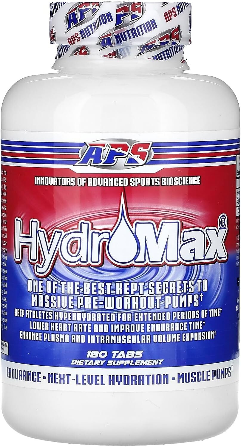APS Hydromax Massive Preworkout Pump 65% Glycerol Powder 180 Tablets – 03/28