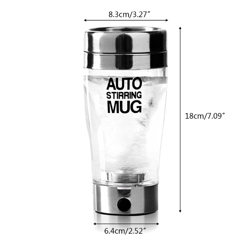 400ml Electric Protein Shaker Cup Auto Shake Mixer Drink Bottle Blender Juicer