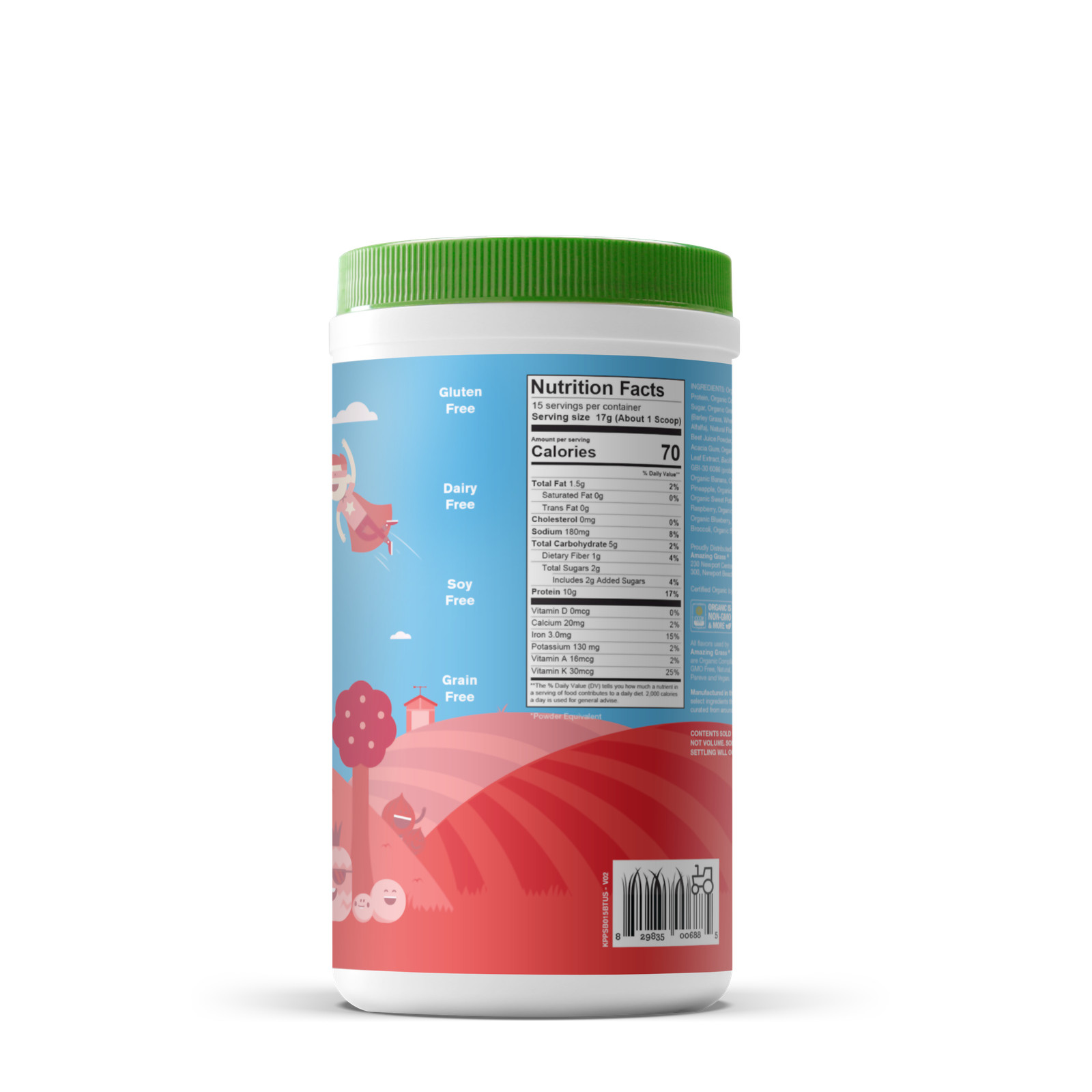 Kidz Superfood Protein + Probiotics – Strawberry Blast (15 Servings)
