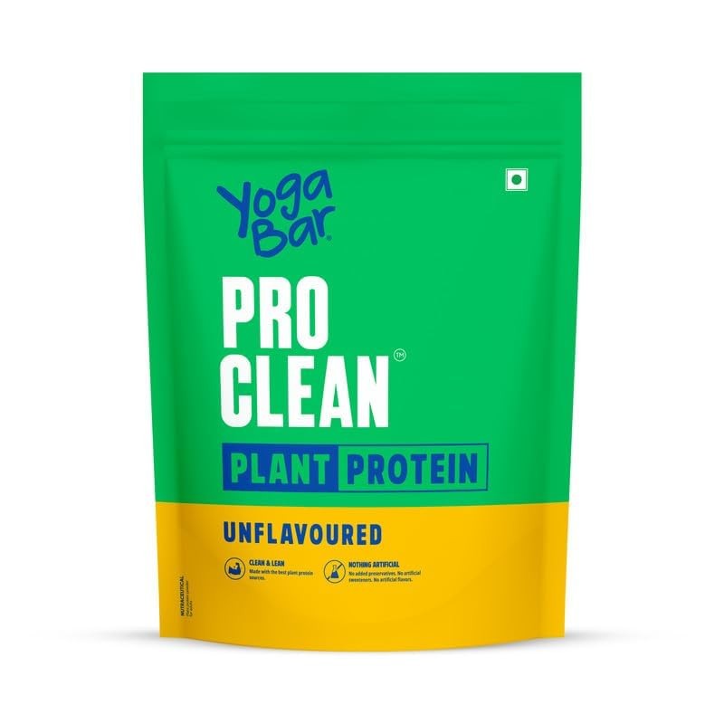 Yogabar Pro Clean Plant Protein 500g (3 Pack) | Unflavoured, Vegan, Gluten-Free