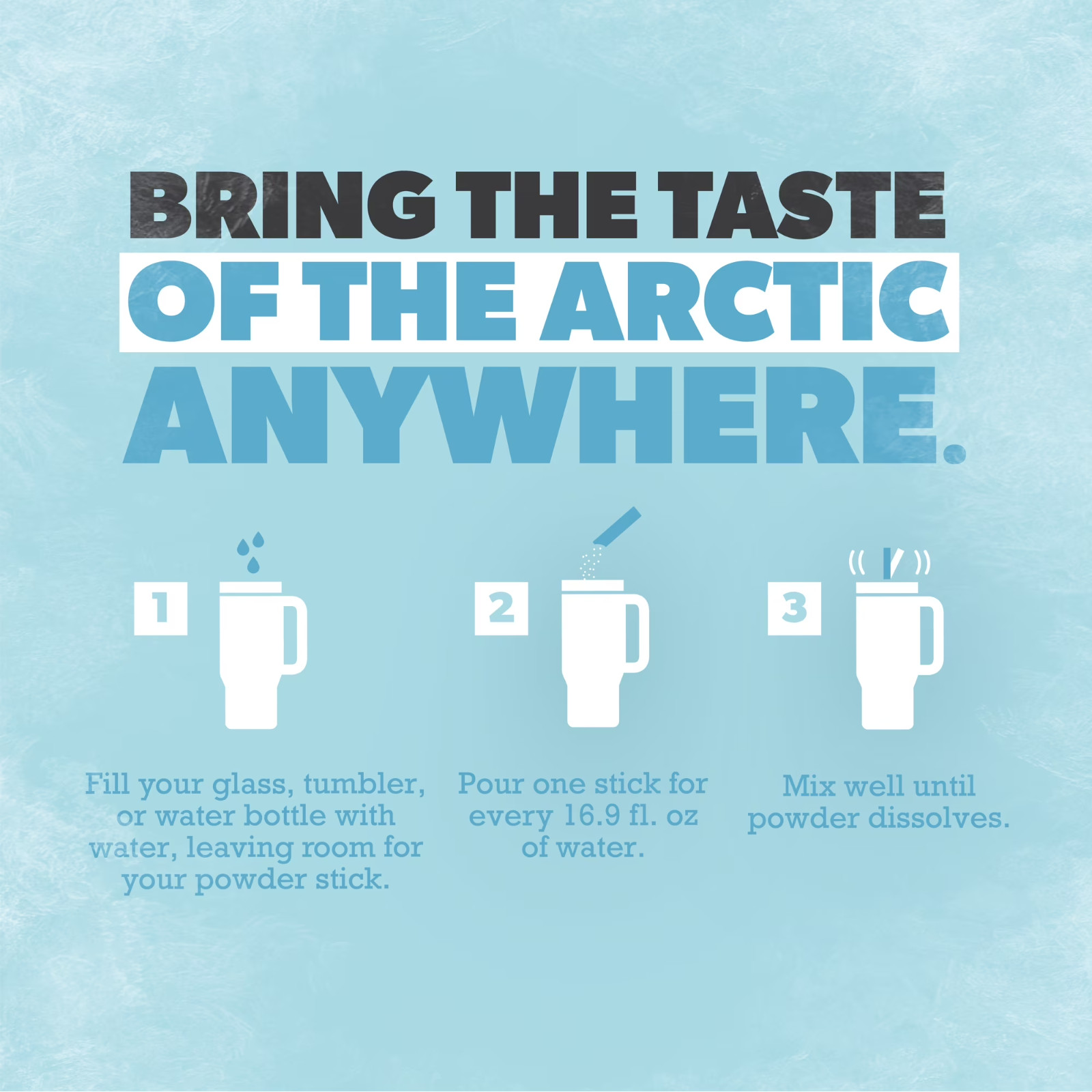 Pure Kick Arctic Variety Drink Mix Singles To Go 30 Pack Hydration Powder Sticks