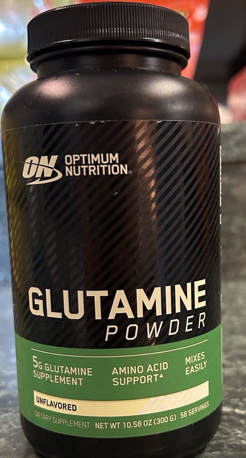 Optimum Nutrition L-Glutamine Powder Unflavored 10.58,58 Servings BB-05/12/2028