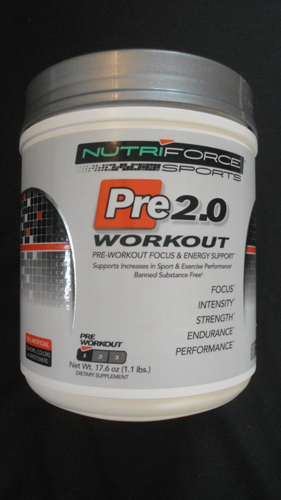 NutriForce Sports Pre-Workout 2.0 17.6 Oz 25 Servings Strawberry Lemonade