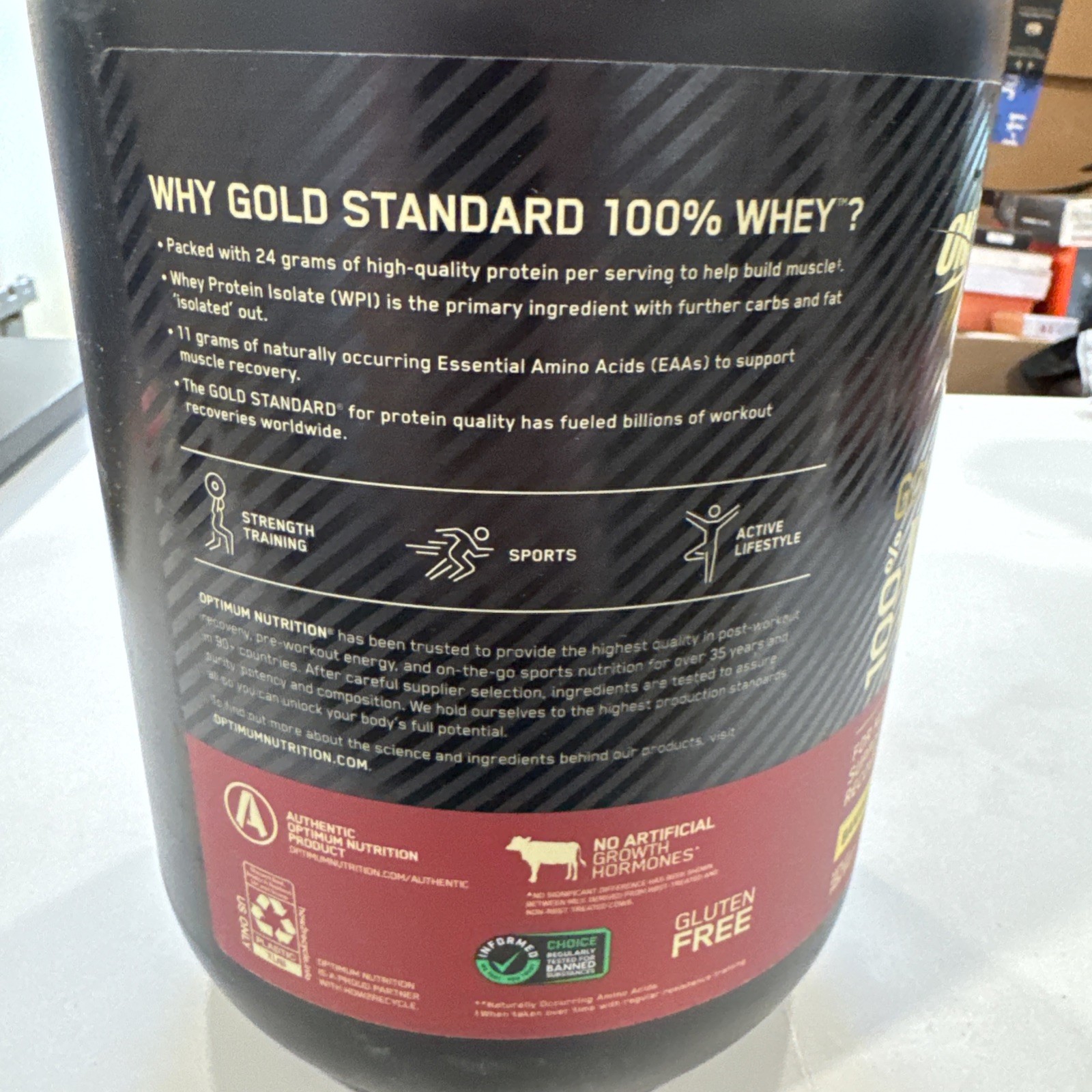 Optimum Nutrition Gold Standard 100% Whey 2lb Protein Powder – Banana Cream