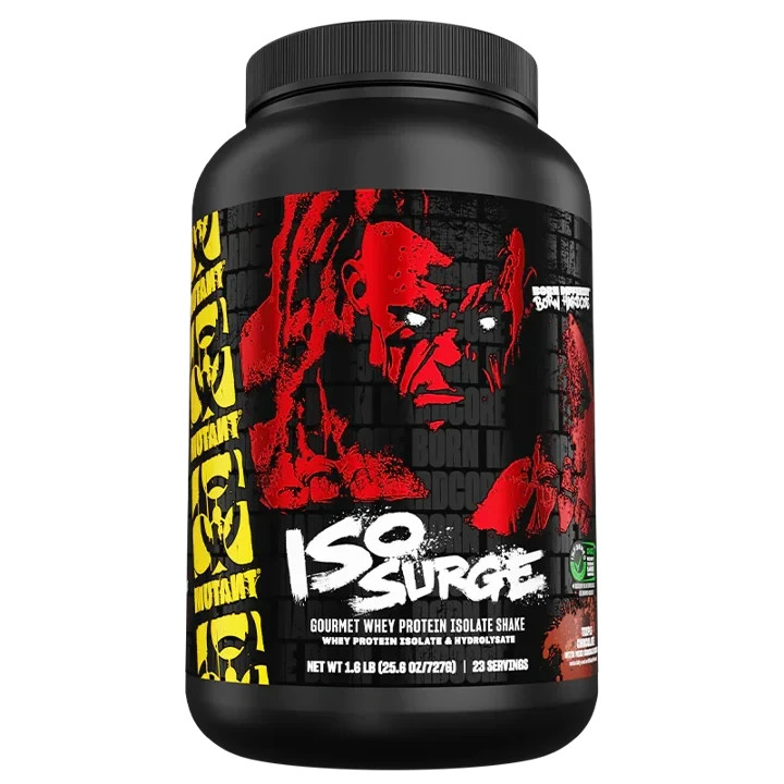 Mutant Iso Surge Hardcore Iso 100% Whey Protein Isolate 1.6lb/23svg 6 Flavors