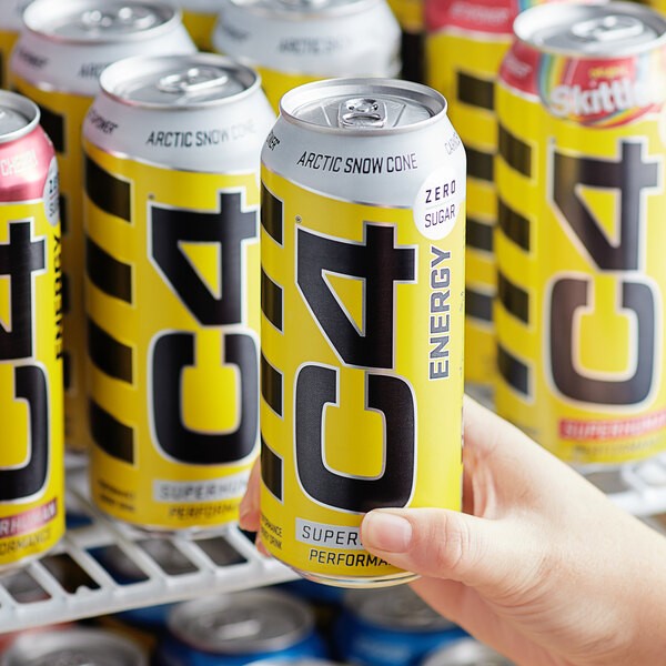 C4 Energy Arctic Snow Cone Energy Drink 16 fl. oz. Can – 12/Case