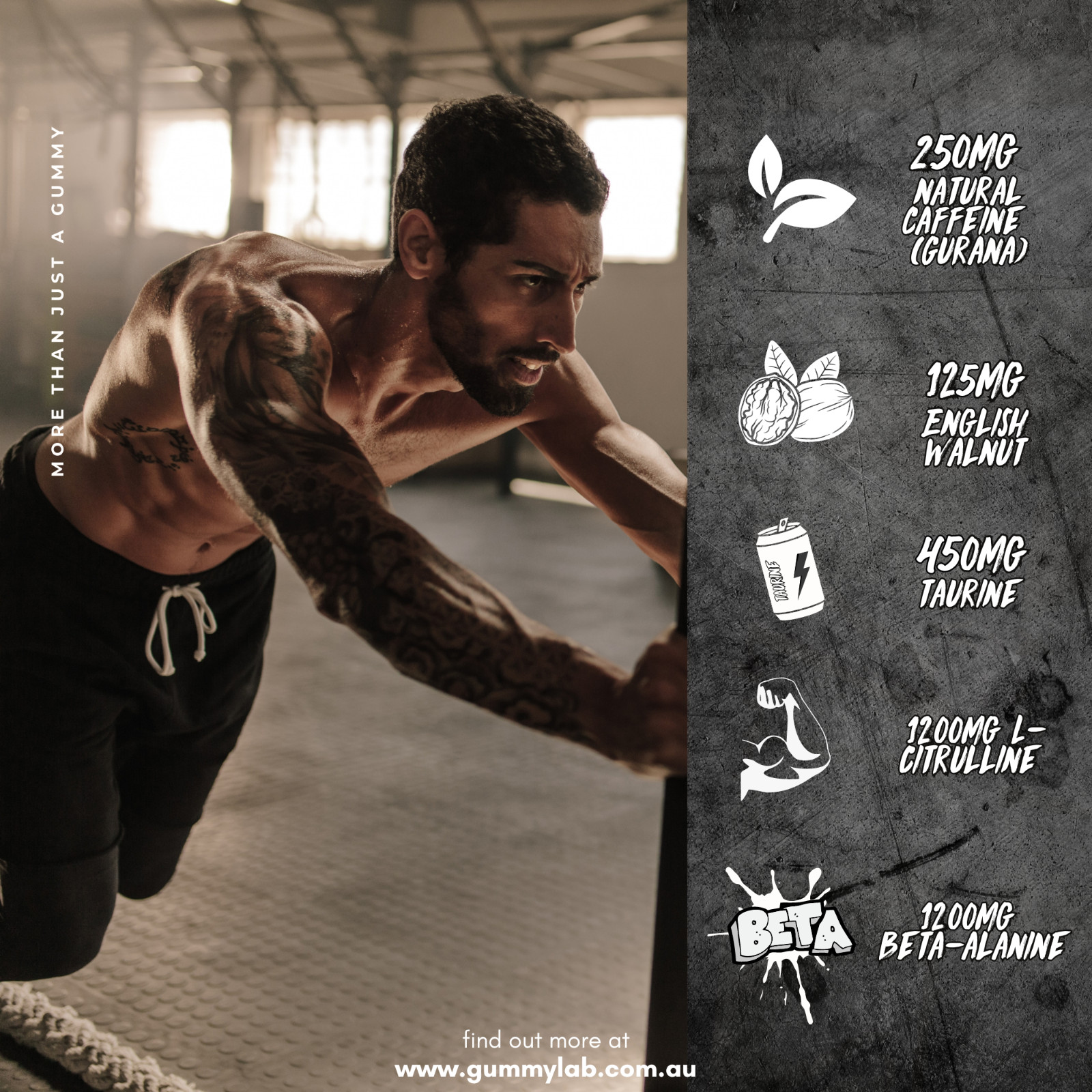 Kraken Preworkout Gummies Stim ENERGY, LASER FOCUS, HUGE PUMPS by The Gummy Lab