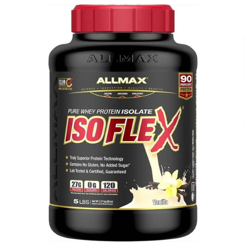 Allmax Nutrition IsoFlex – Pure Whey Protein Isolate Vanilla 5 lbs (2.27 kg)