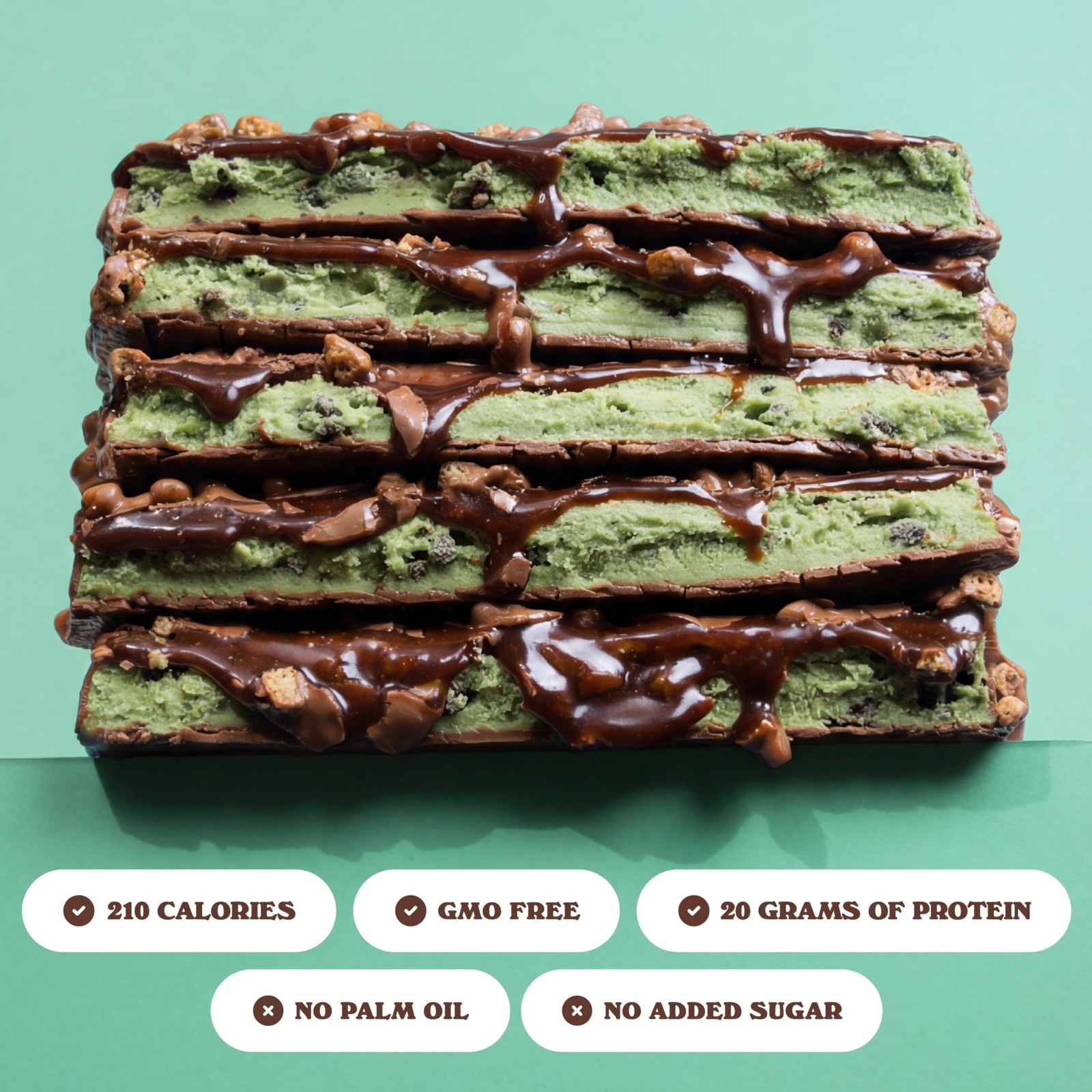 Barebells Mint Chocolate Crisp Protein Bar 20G Protein No Added Sugar 12 X 55G