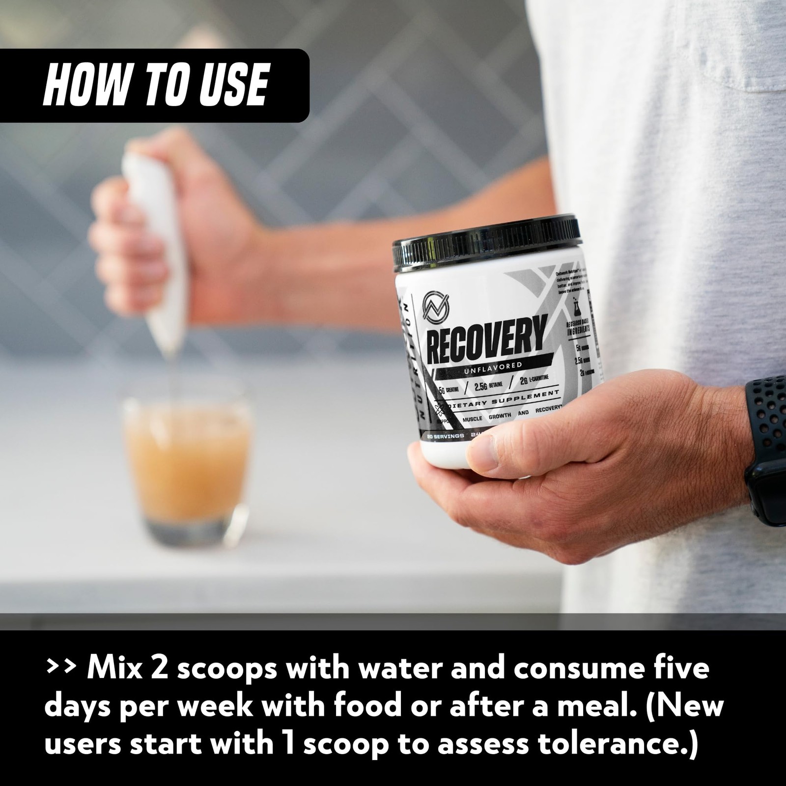 Outwork Nutrition Post Workout Recovery Powder Creatine Monohydrate, KSM66 A…