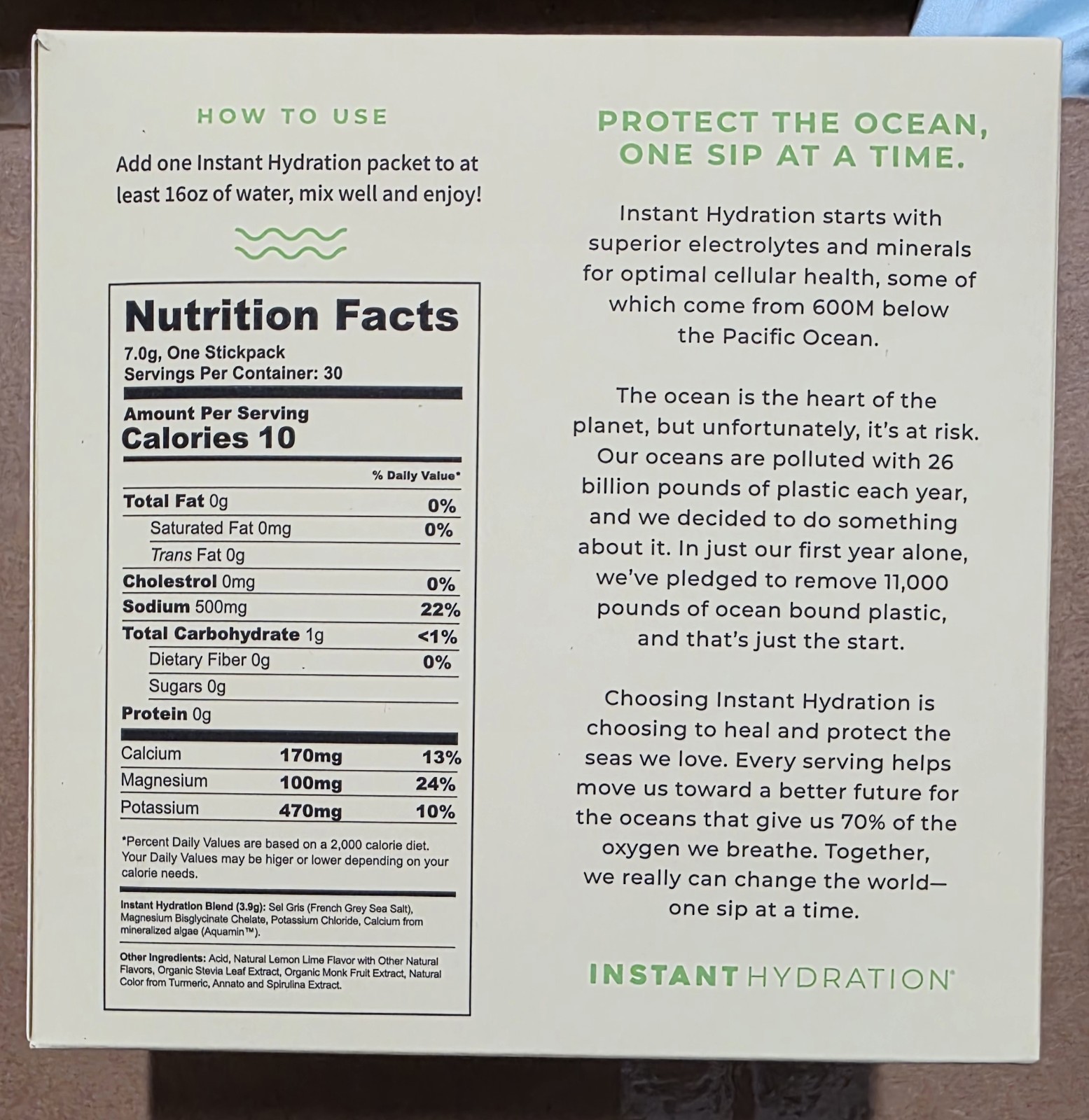 Instant Hydration – Premium Electrolyte Drink Mix: Lemon Lime