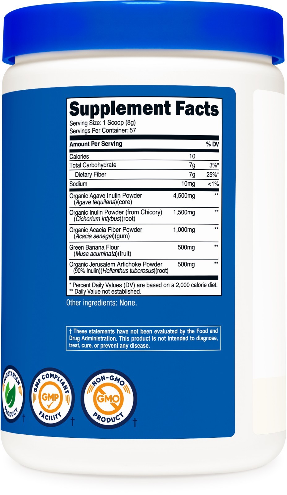 Nutricost Prebiotic Fiber Unflavored (1 Pound) – Vegetarian, Gluten-Free