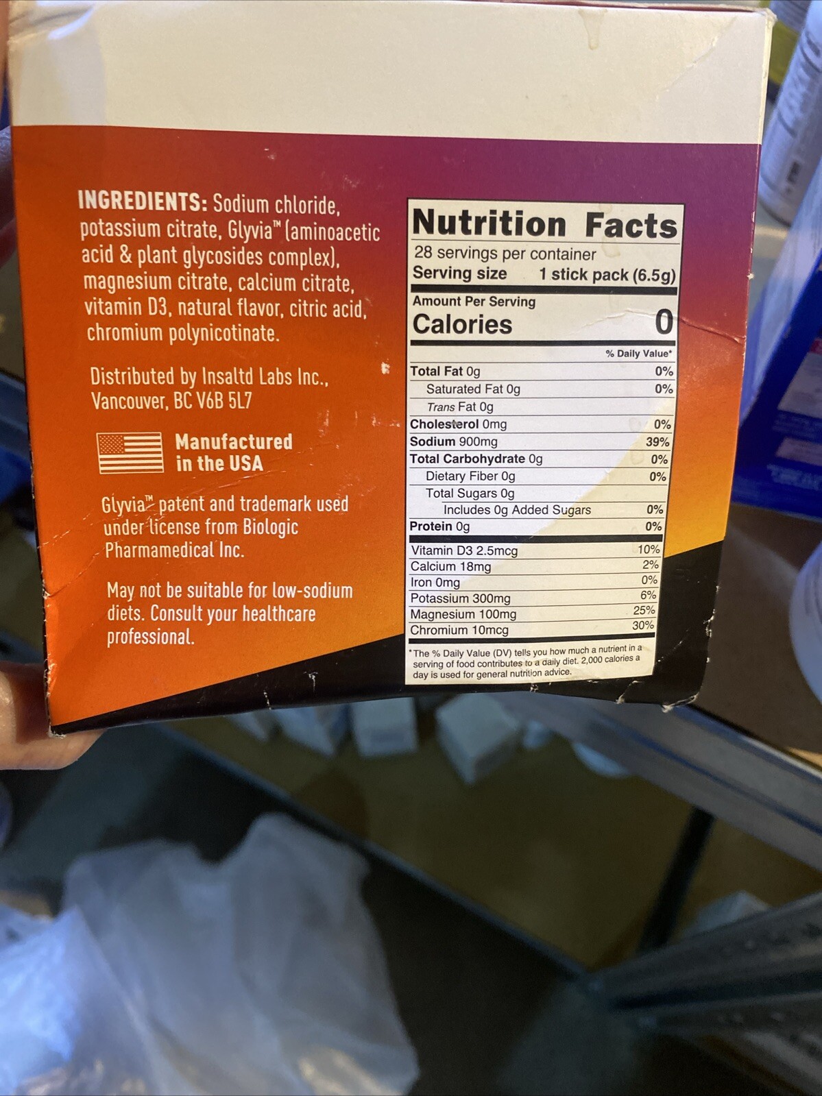 In Salted Trigger Your Hydration Zero Sugar Electrolyte Drink Mix Exp 4/26