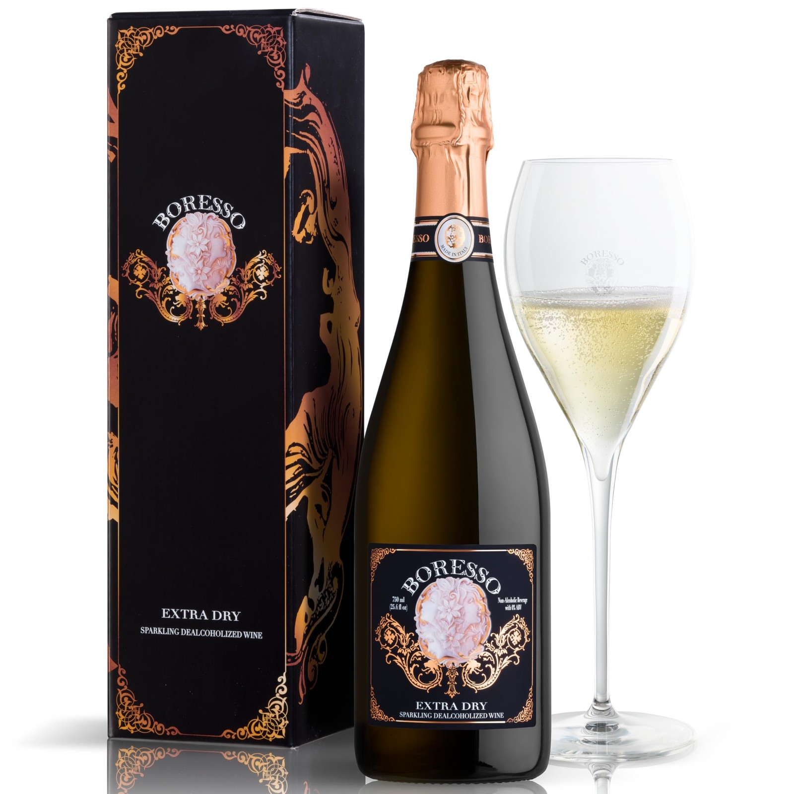 Extra Dry 0.0% ABV Non-Alcoholic Sparkling Wine With Gift Box Perfect Alcohol…