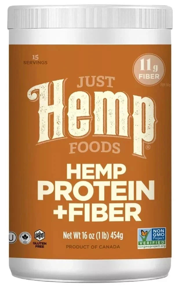Just Hemp Foods Hemp Protein Powder Plus Fiber Non-GMO Verified with 11g of P