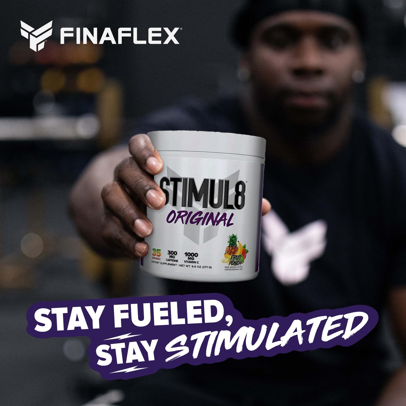 STIMUL8 Original Pre Workout Supplement for Energy Endurance Focus 300mg Caff…