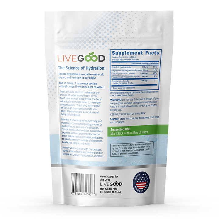 Hydration Amplifier – Salt Electrolyte Therapy 150 Servings (30 units x 5 Bags)
