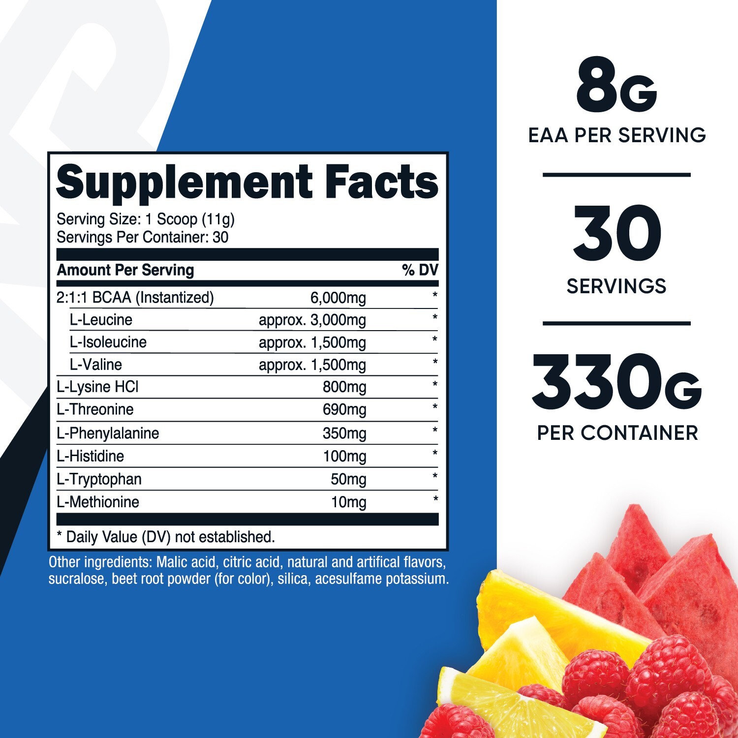 Nutricost EAA Powder 30 Servings (Fruit Punch) – Essential Amino Acids