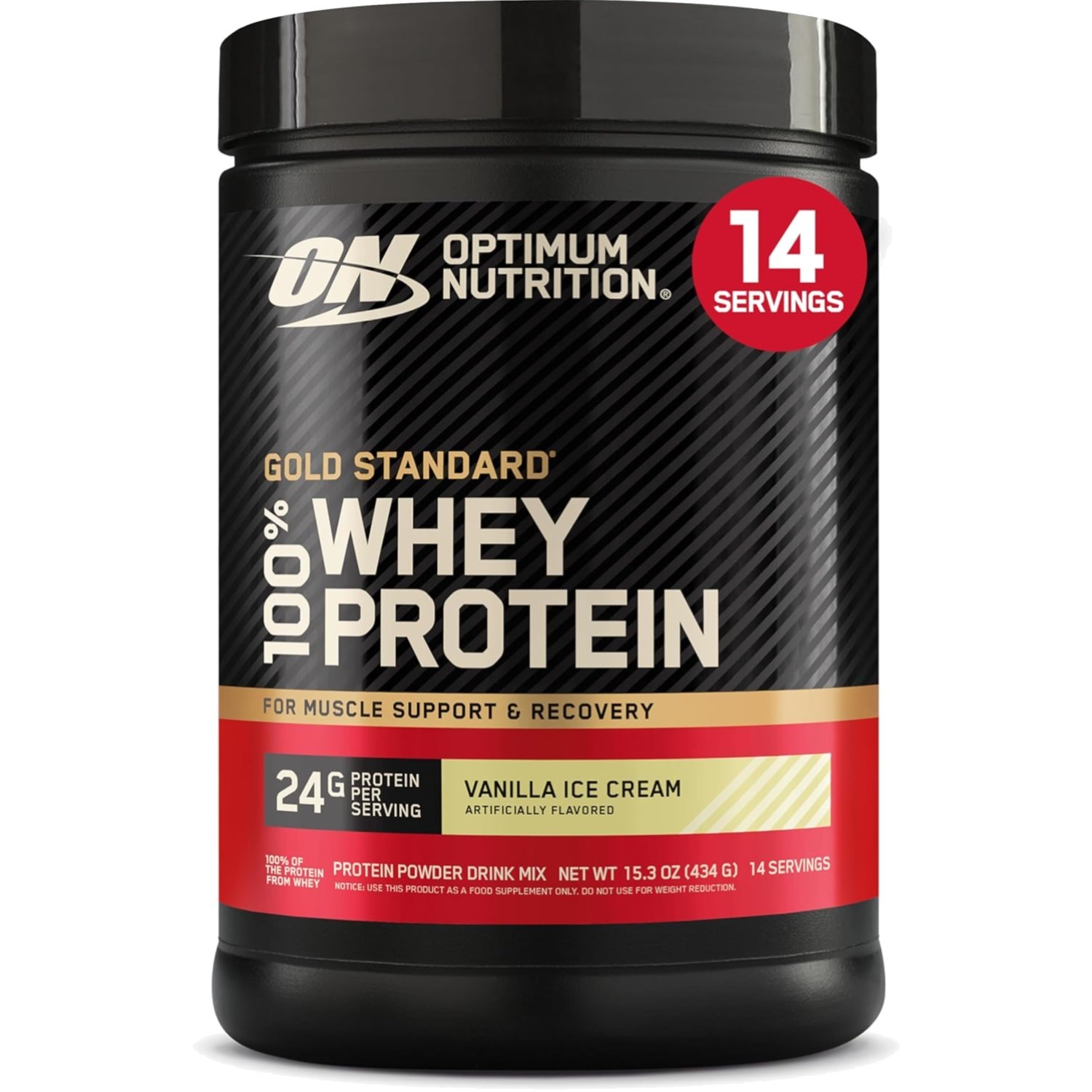 Whey Protein Powder Vanilla Ice Cream 1 Pound Post Workout Recovery Muscle