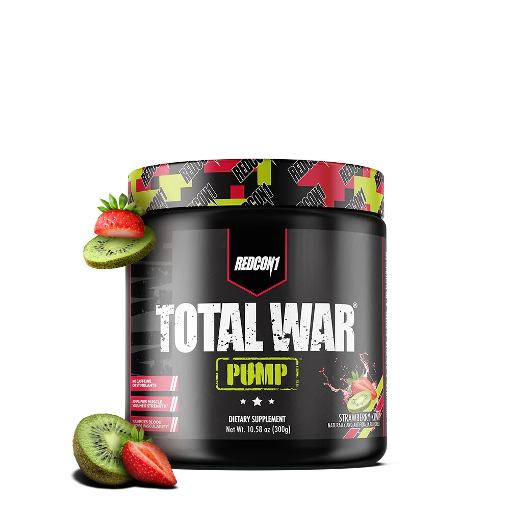 Redcon1 Total War Pump Non Stim Pre Workout Strawberry Kiwi