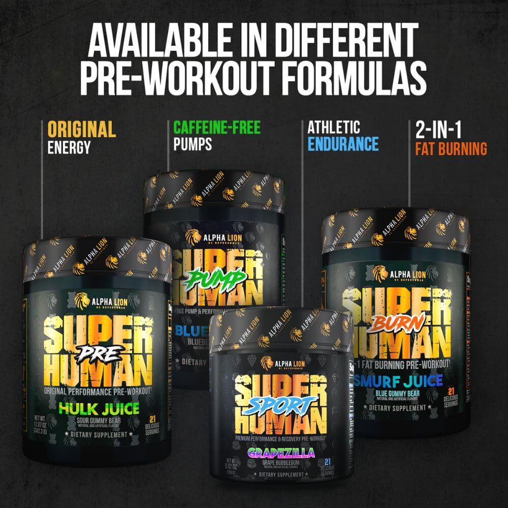 ALPHA LION Core Pre Workout Powder with Creatine for Performance Beta Alanine