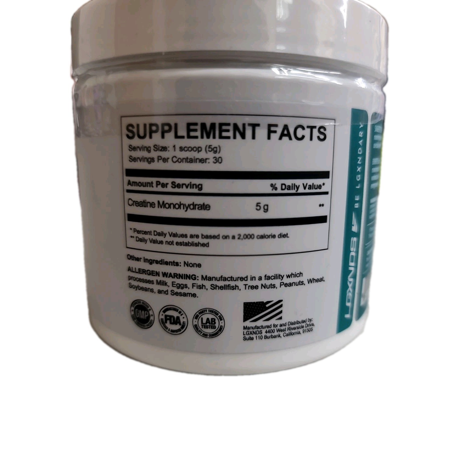 Creatine Monohydrate 150g LGXNDS. 100%pure Micronized