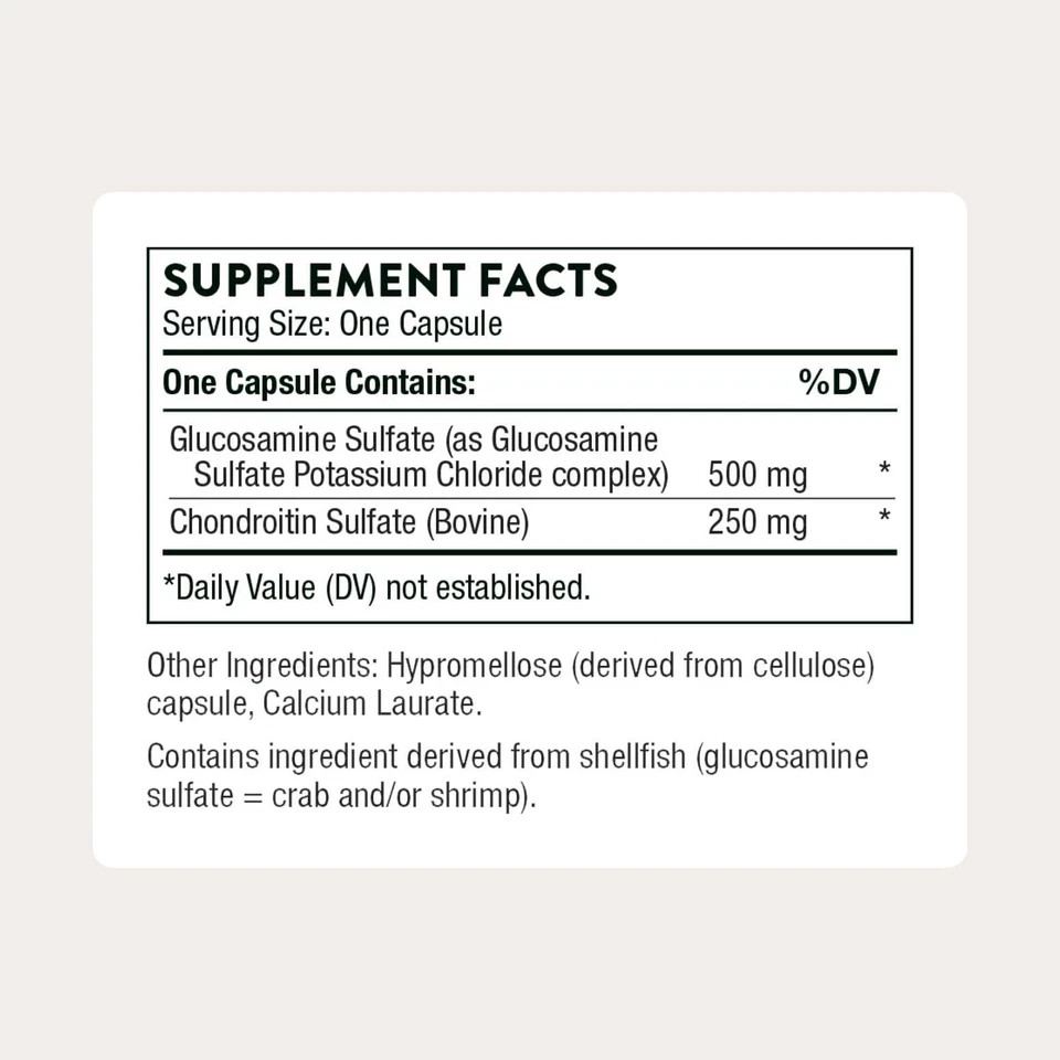 Thorne Glucosamine Chondroitin Joint Support 90 Capsules Healthy Mobility