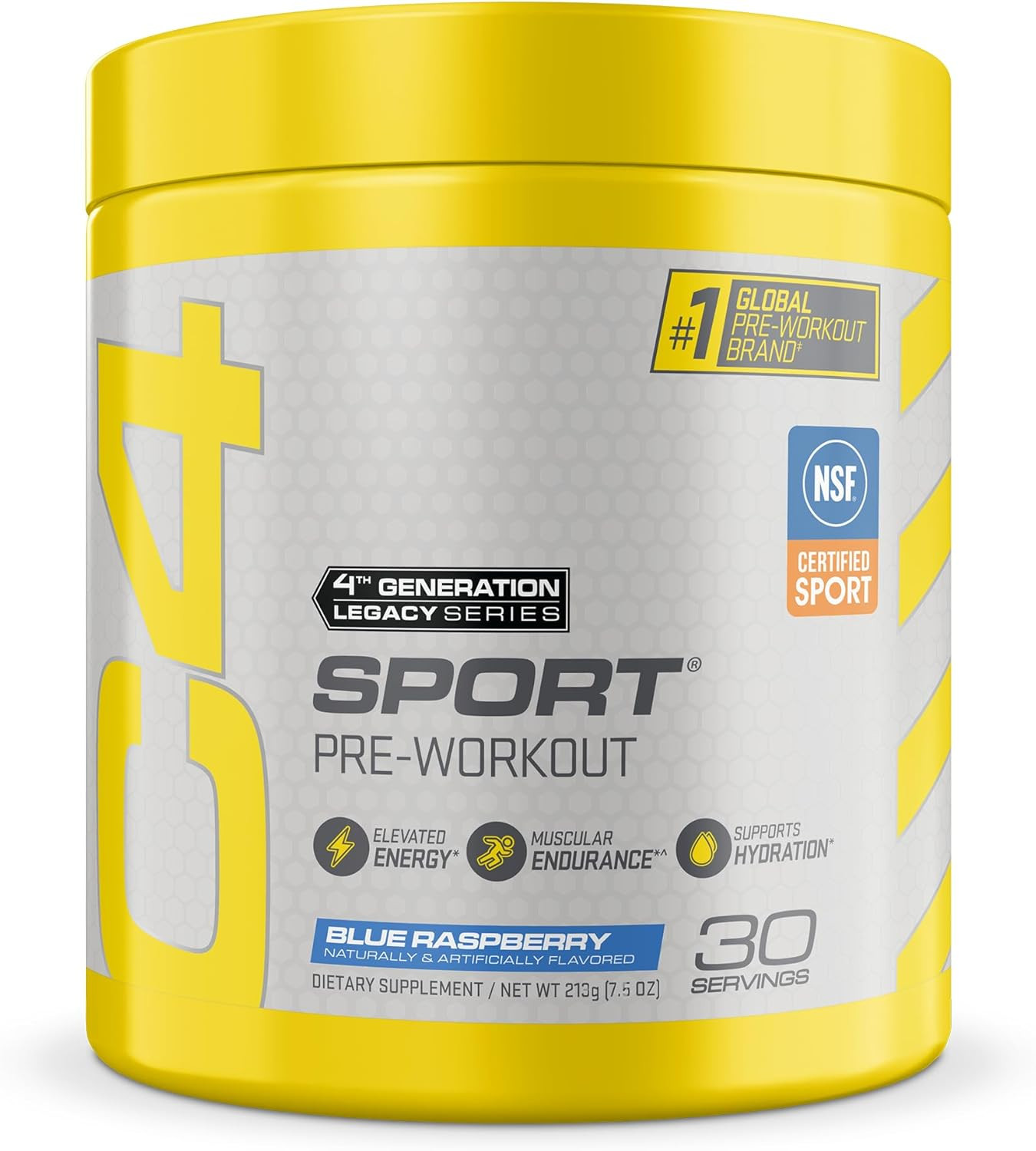 Cellucor Sport Pre Workout Powder Blue Raspberry – Pre Workout Energy with 3G +