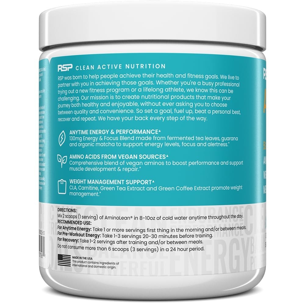 Natural Pre Workout Powder with Vegan BCAA & EAA | Jitter-Free Energy Boost for
