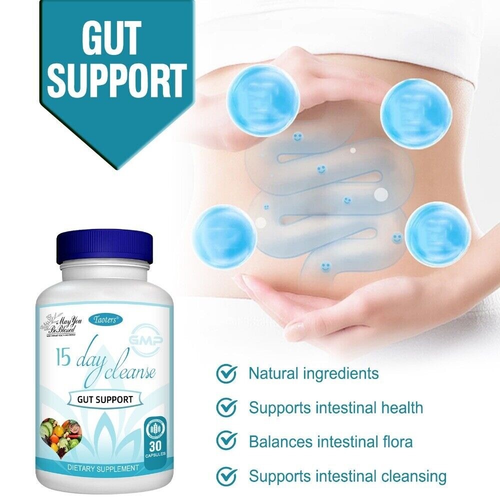 15 Day Cleanse – Gut & Colon Support | Unisex | 30 Capsules