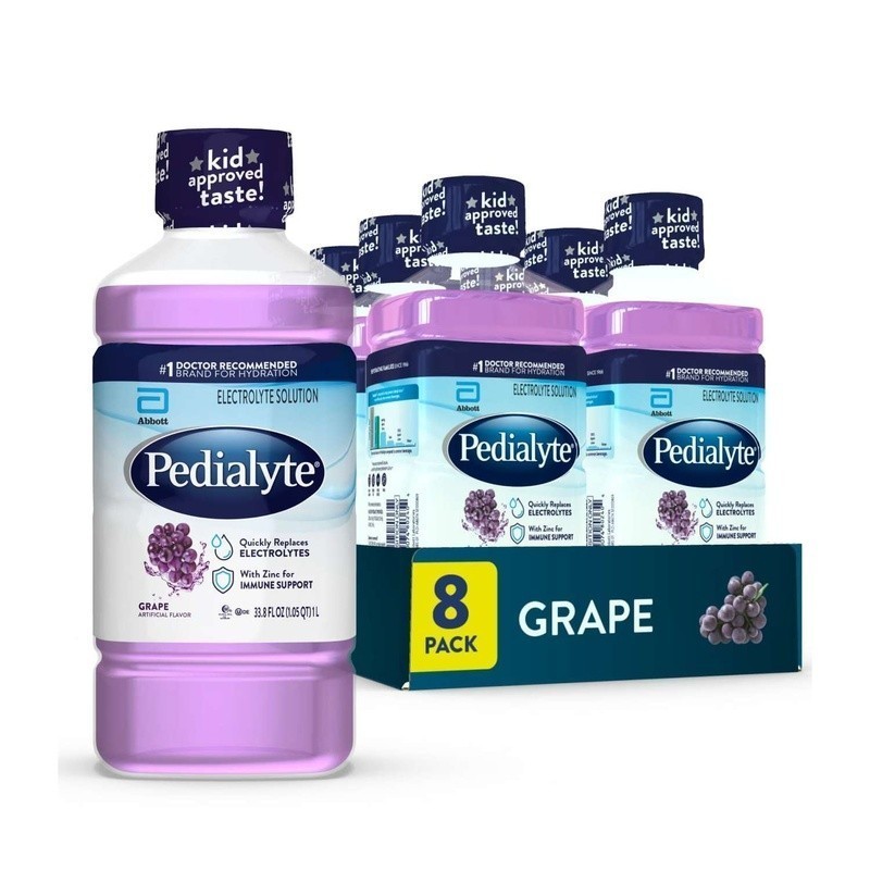 Electrolyte Drink Hydration Kids Adults Grape Flavor Rehydration Pack of 8 New