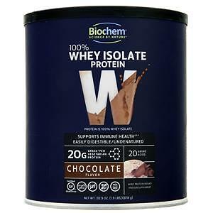 Biochem 100% Whey Protein Isolate – Grass Fed Chocolate 878 grams