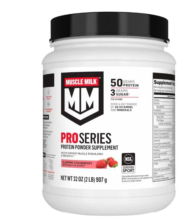 Muscle Milk Pro Series Protein Powder Strawberry 2LB