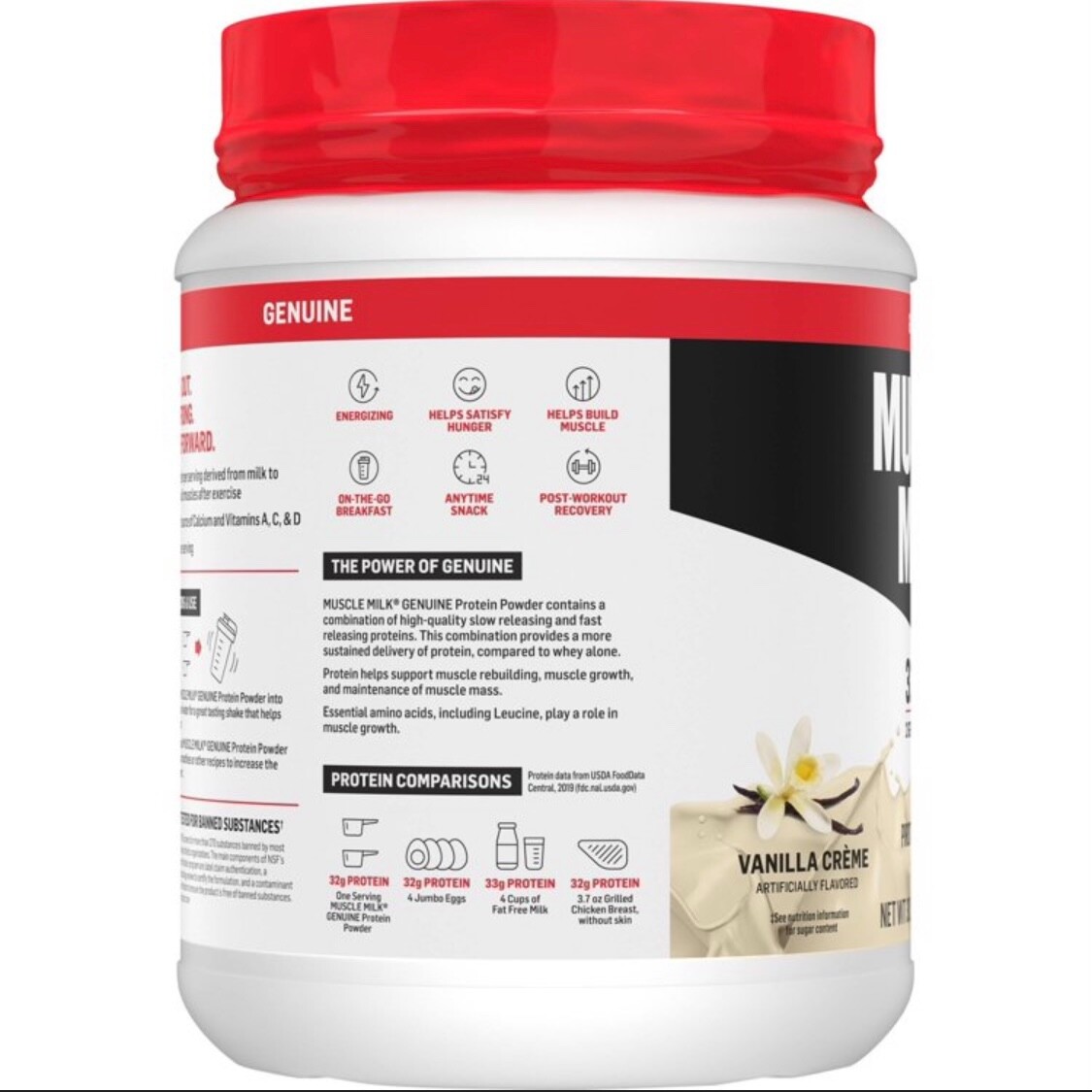 Muscle Milk Protein Powder Vanilla 1.93LB