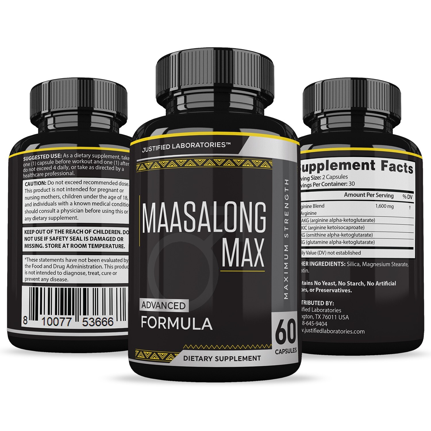 Maasalong Max Men’s Health Supplement 1600mg 300 Capsules