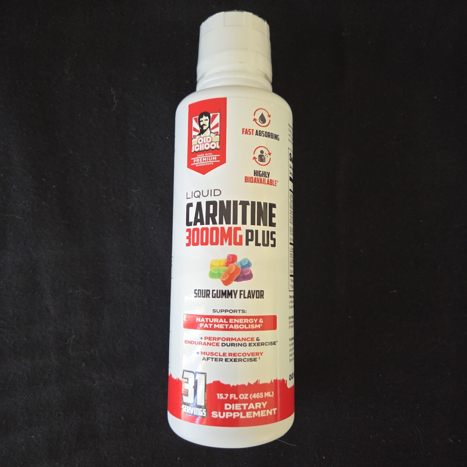 Old School Labs Liquid L-Carnitine 3000mg Advanced 4in1 Formula Supplement 16oz