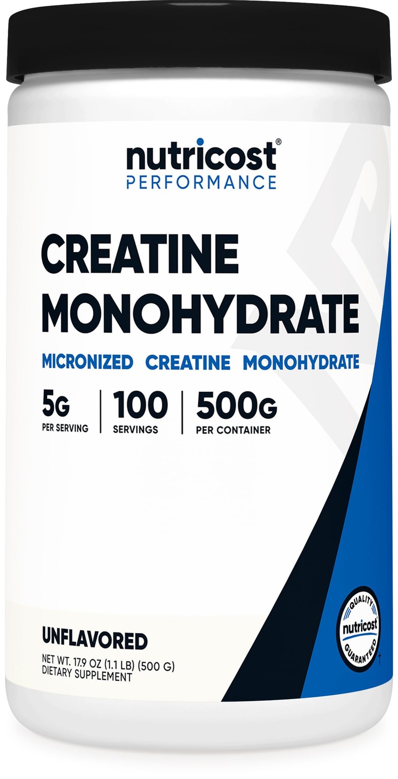Nutricost Creatine Monohydrate Micronized Powder 500 Gram (Pack of 1), No