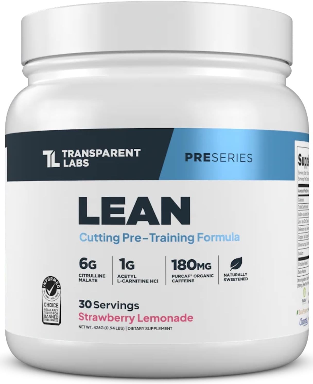 Cognitive Enhancer and Energy Booster Pre-Workout Powder – 30 Servings Canister
