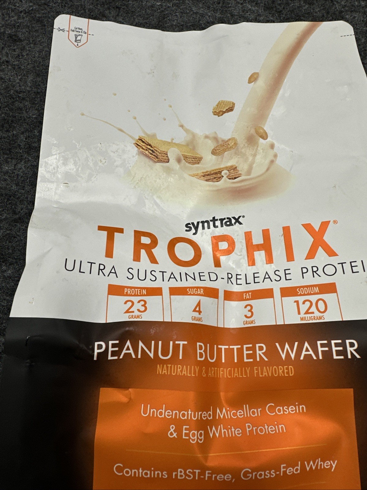 Syntrax Trophix Ultra Sustained-Release Protein Powder Peanut Butter Wafer 2lb