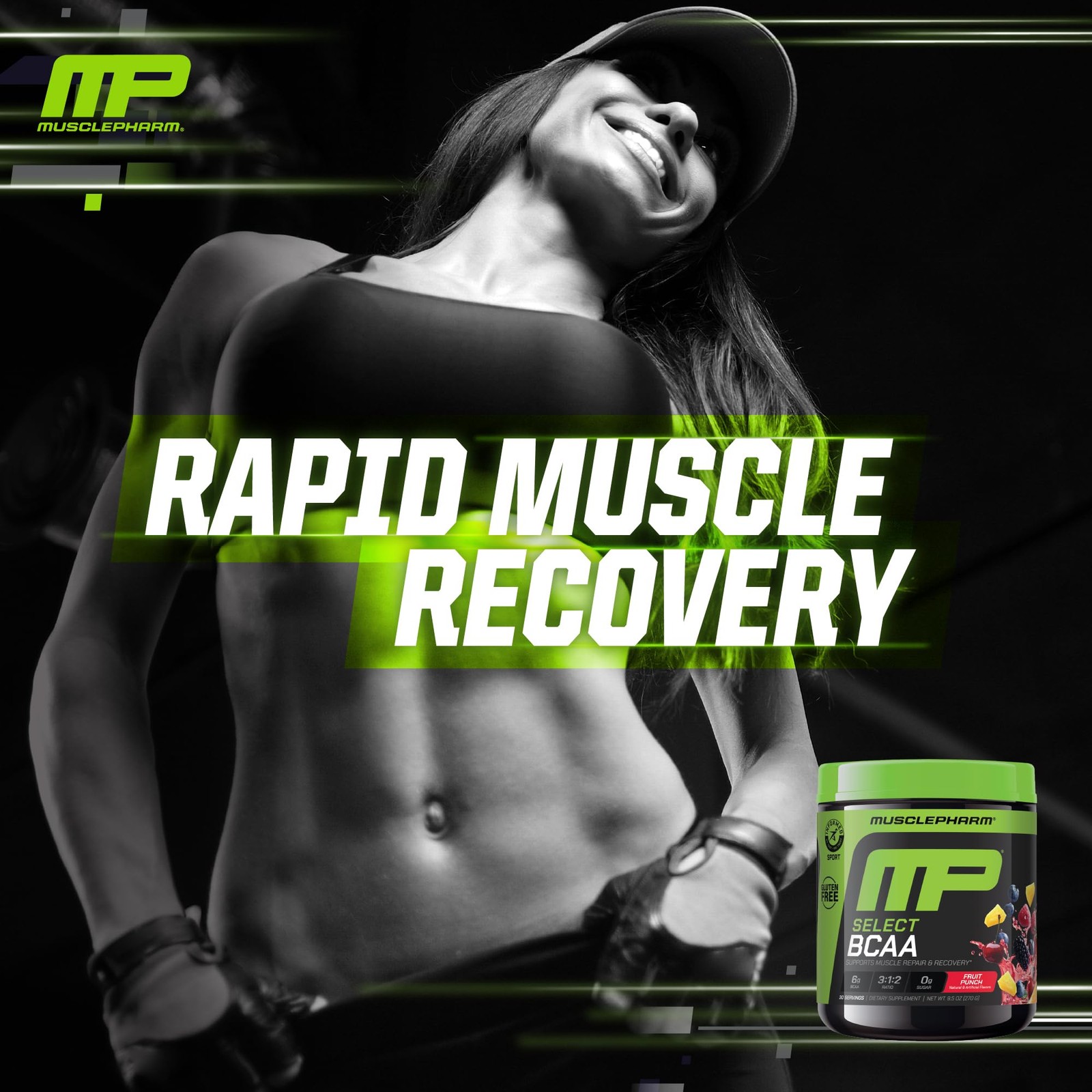 MusclePharm Essentials BCAA Powder, Pre & Post Workout Recovery Drink, Suppor…
