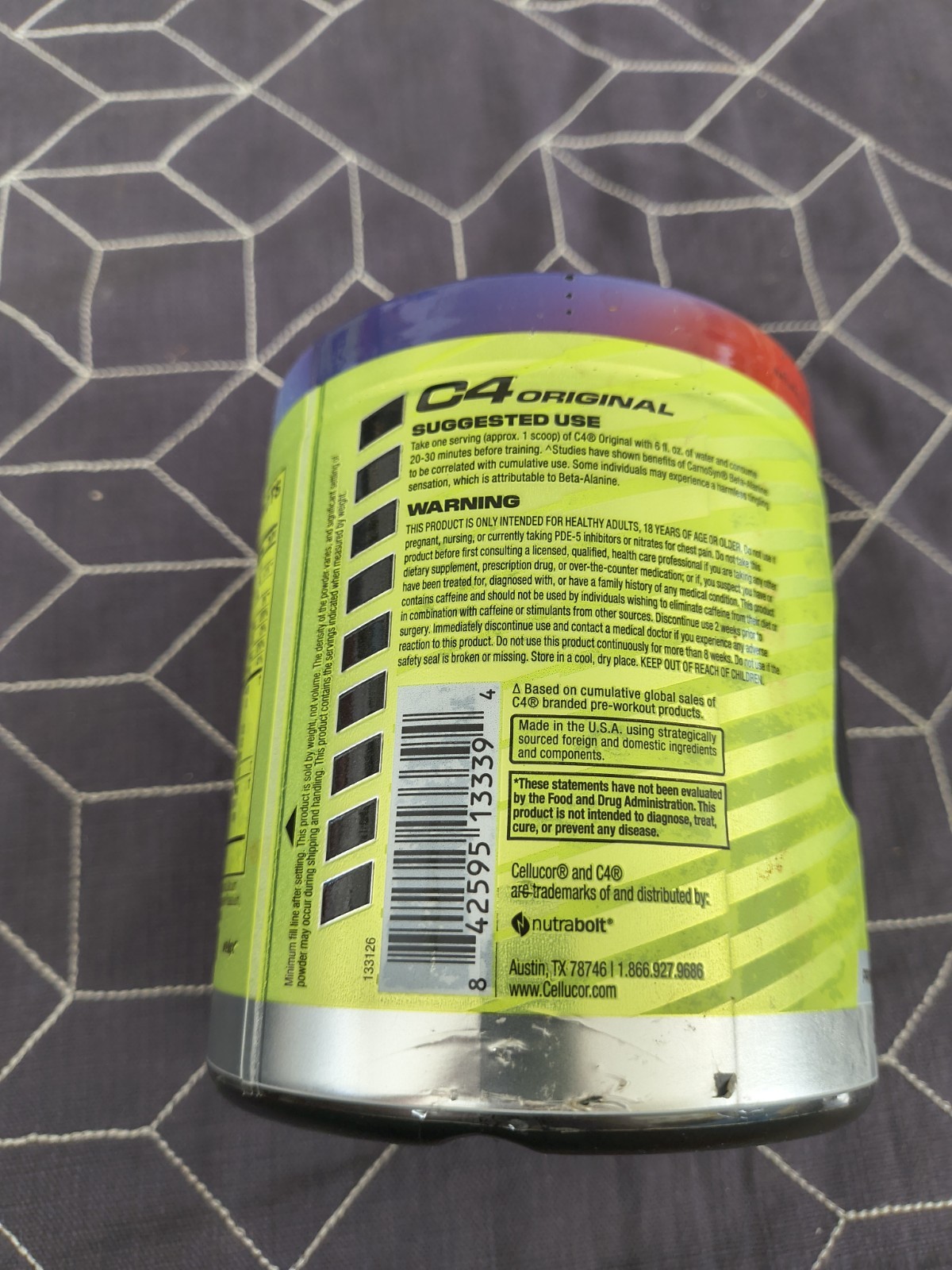 C4® Original, Pre-Workout, Rainbow Blast, 9.2 oz (261 g) Bb 6/30/26