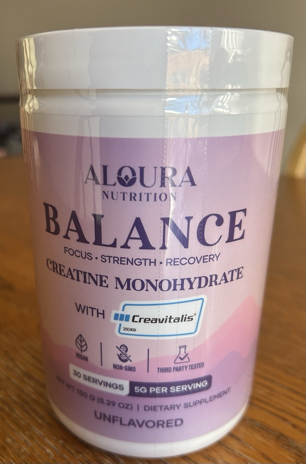 Aloura Nutrition Balance Creatine Monohydrate. New & Unopened. 5.29 OZ.