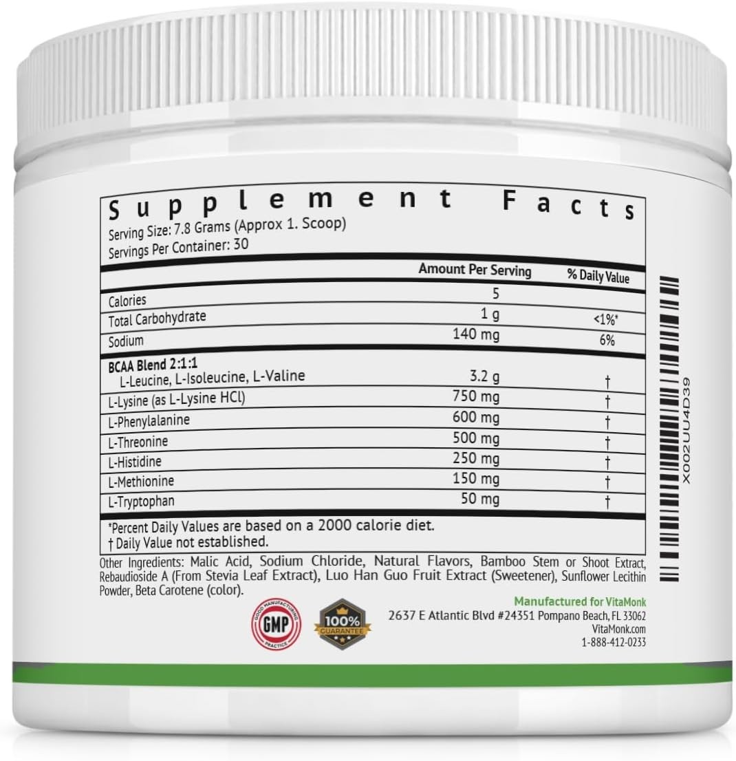 Clean EAA – EAAs with No Artificial Sweeteners for Pre-Workout, Energy and Re…