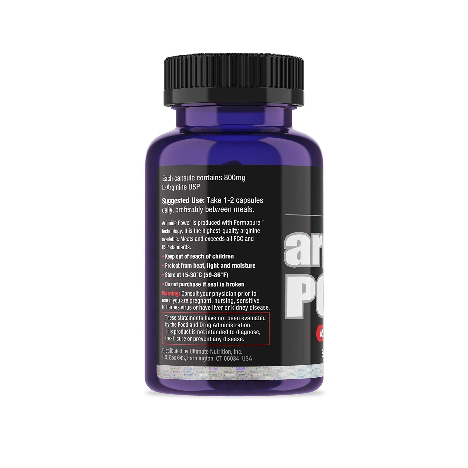 Ultimate Nutrition Arginine Power 800mg 100 Capsules